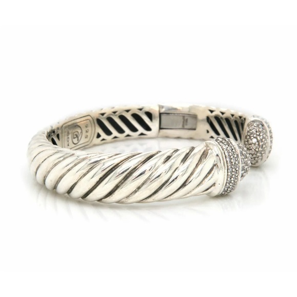 David Yurman Waverly Hinged Cuff Bracelet 10 MM - Picture 5 of 10